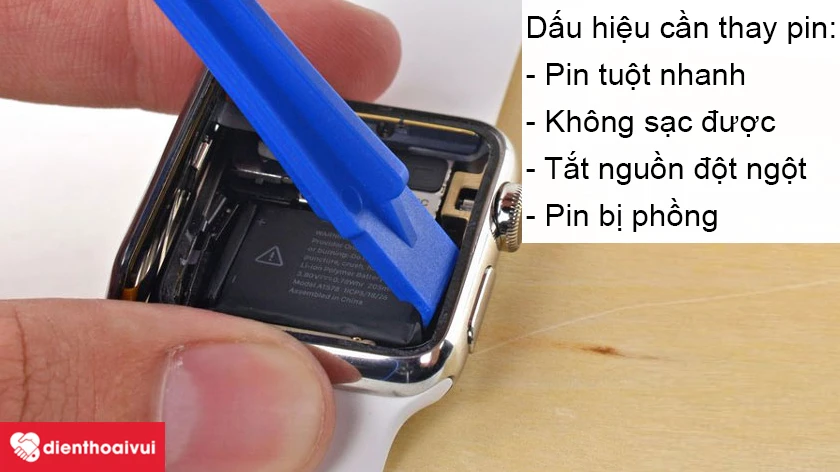 Những dấu hiệu cho thấy bạn cần thay pin đồng hồ Apple Watch