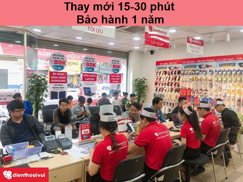 Thay pin iPhone 8 dung lượng siêu cao Pisen chất lượng, lấy ngay tại Điện Thoại Vui