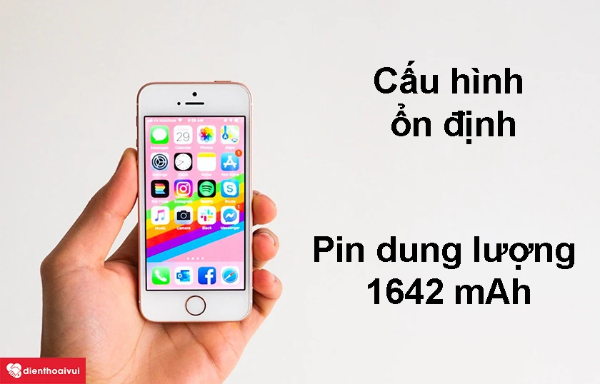 iPhone SE - Cấu h&igrave;nh ổn định, pin dung lượng 1642 mAh