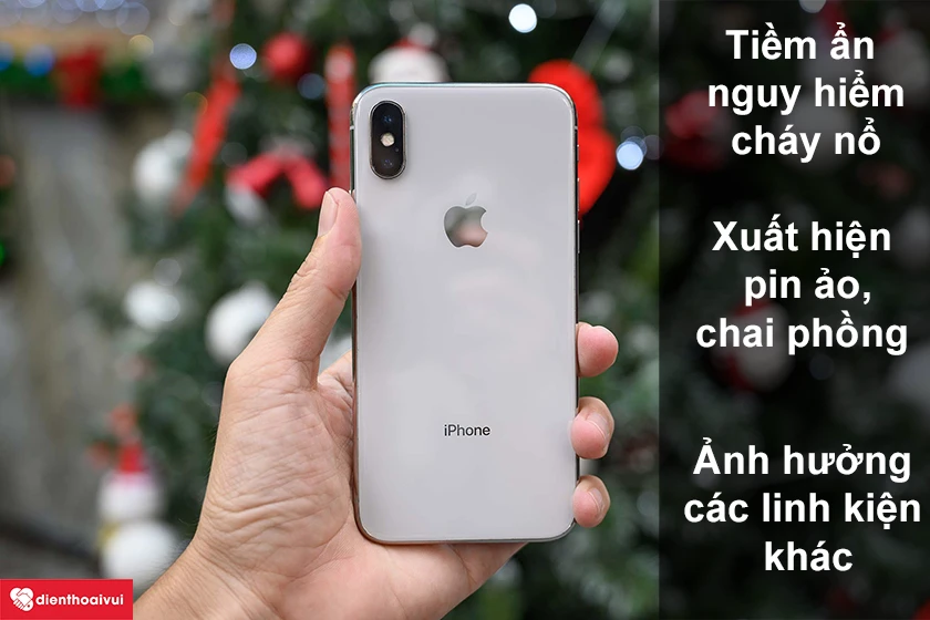 Những bất tiện khi điện thoại iPhone X bị hư pin trong quá trình sử dụng