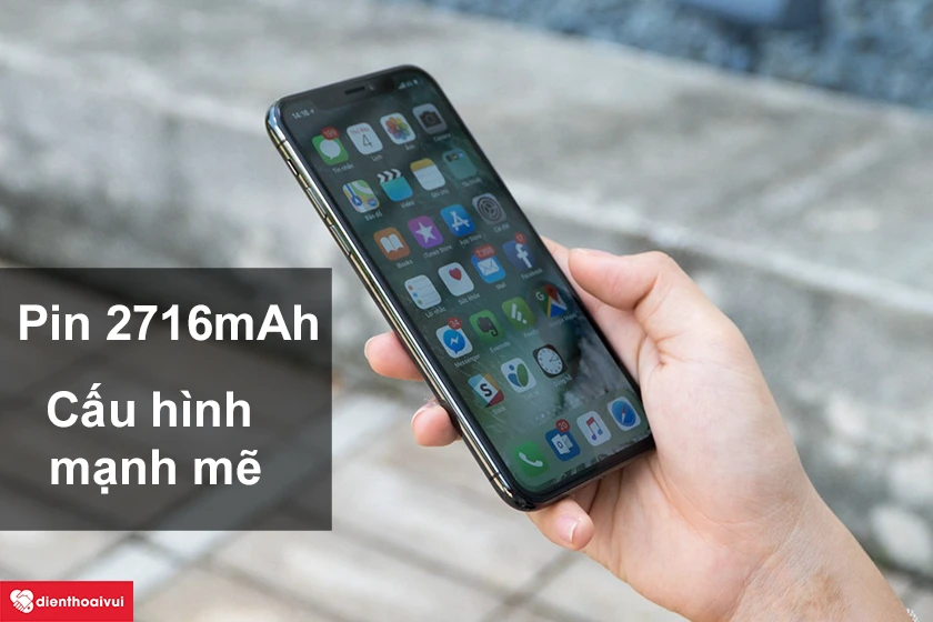 iPhone X - Cấu hình mạnh mẽ, pin dung lượng 2716mAh hỗ trợ sạc nhanh