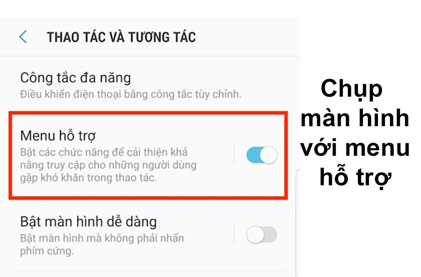 Cách chụp màn hình Samsung A50