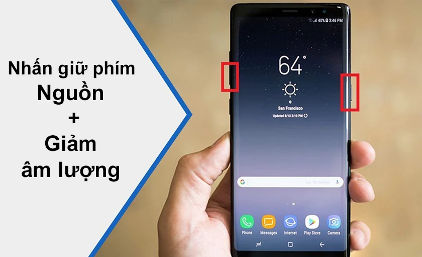 Cách chụp màn hình Samsung A51