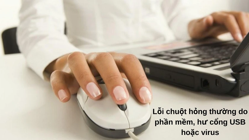 Những nguy&ecirc;n nh&acirc;n g&acirc;y ra l&ocirc;̃i m&aacute;y t&iacute;nh kh&ocirc;ng nhận chuột