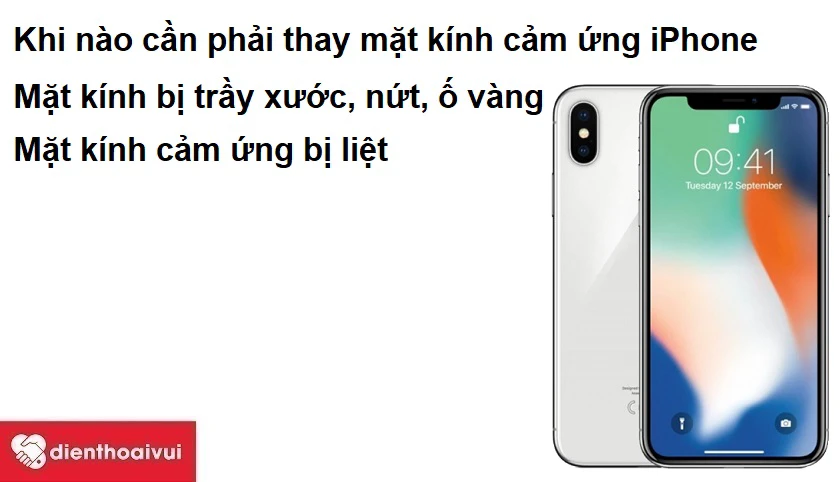 Khi nào cần phải thay mặt kính cảm ứng iPhone