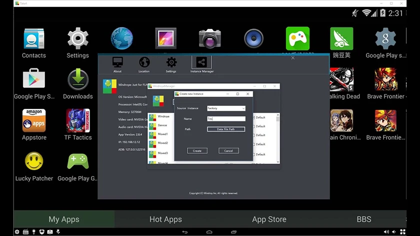 Phần mềm giả lập android tốt nhất Windroy