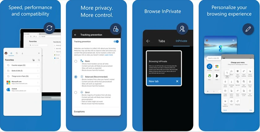 Microsoft Edge - tr&igrave;nh duyệt web cho iphone