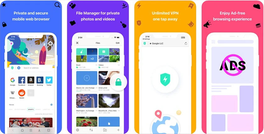 Aloha Browser: private VPN TOR - tr&igrave;nh duyệt web cho iphone