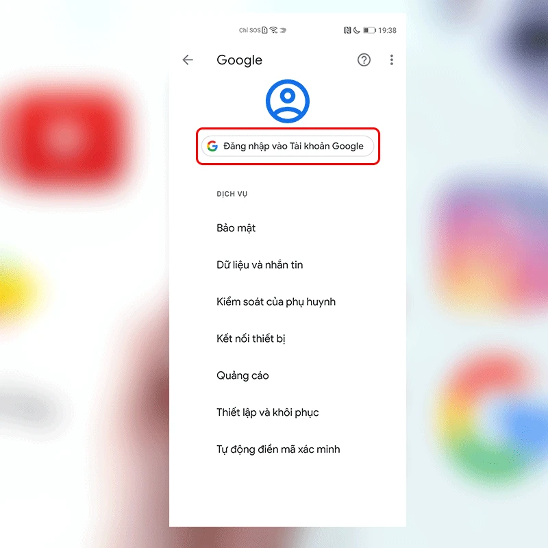 C&agrave;i đặt bộ ứng dụng, dịch vụ của Google