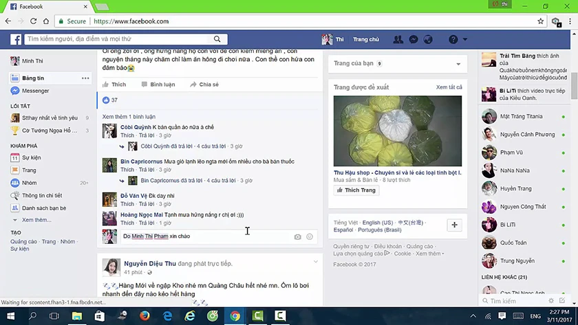 c&aacute;ch tag t&ecirc;n tr&ecirc;n facebook v&agrave;o comment