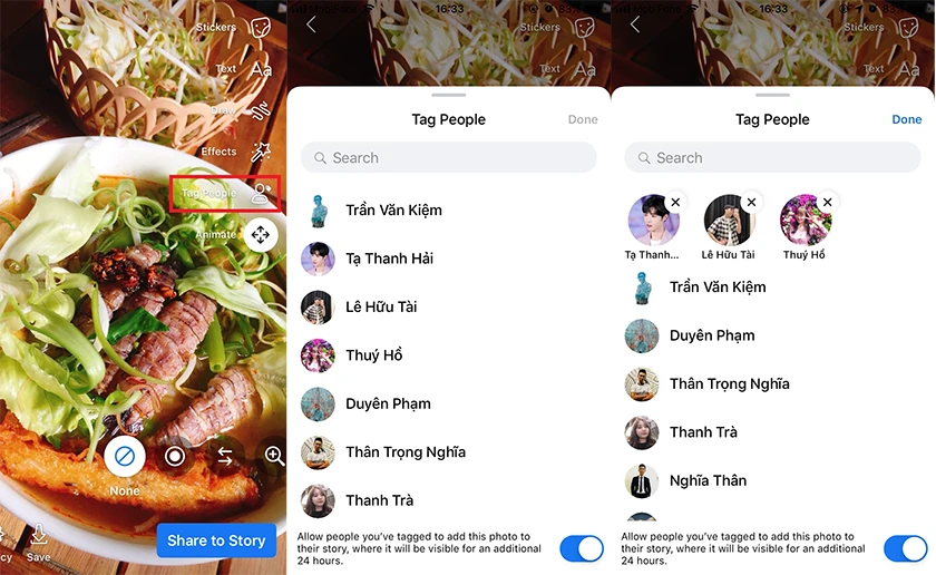 thực hiện c&aacute;ch tag