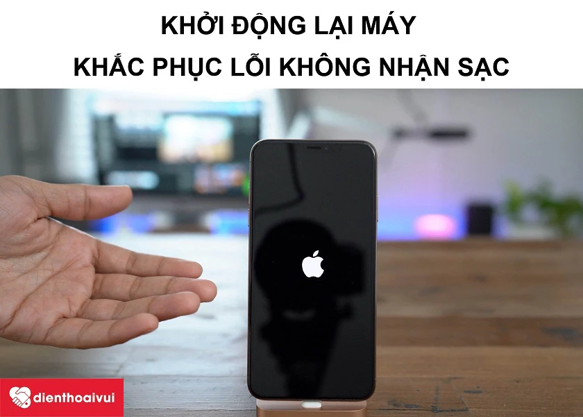 Khởi động lại điện thoại iPhone 12