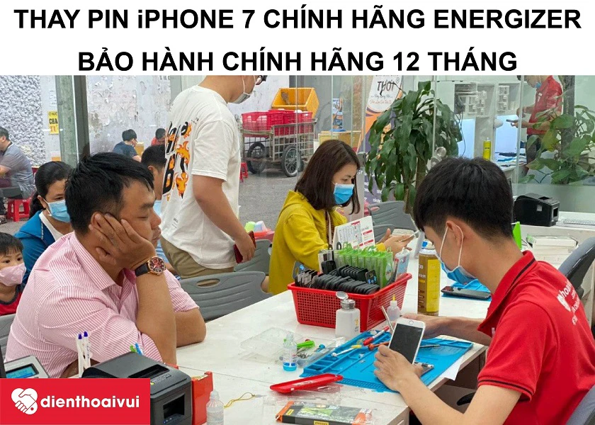 Dịch vụ thay pin chính hãng bảo hành uy tín tại Điện Thoại Vui