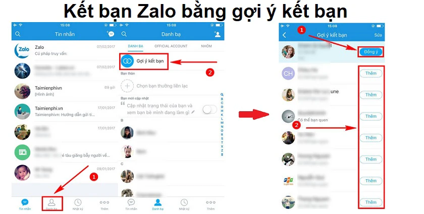 t&igrave;m bạn tr&ecirc;n zalo qua gợi &yacute; kết bạn