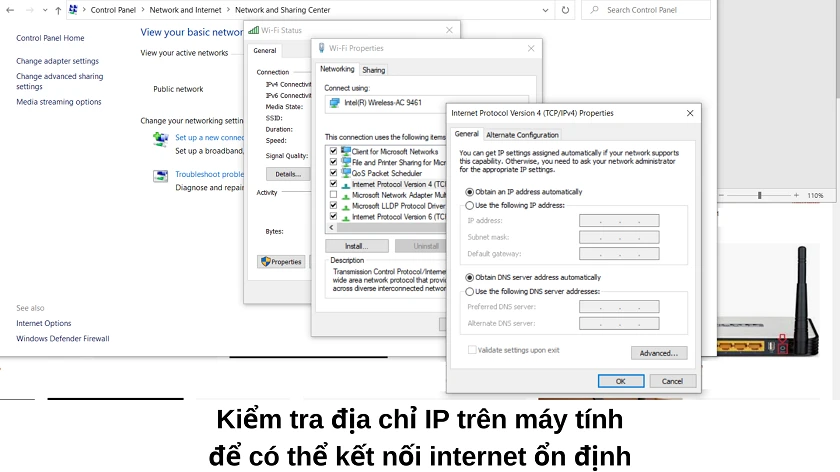 C&aacute;ch 3. Kiểm tra địa chỉ IP