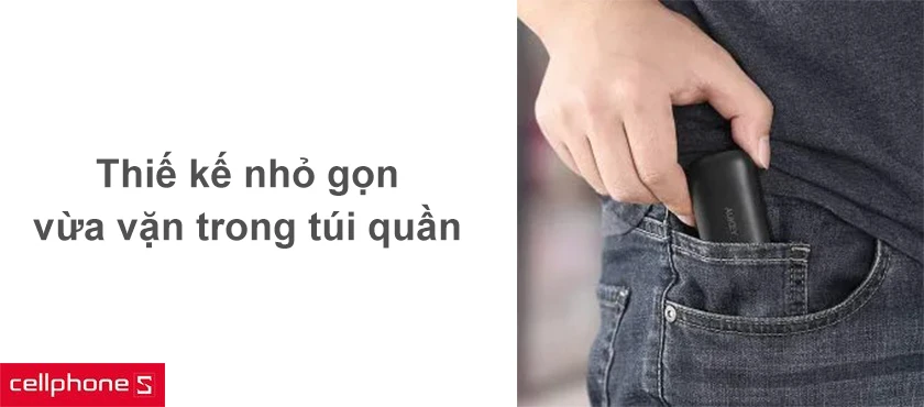 Hộp sạc nhỏ gọn, tai nghe cho cảm giác đeo thoải mái