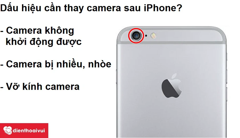 Dấu hiệu cho thấy bạn cần phải thay camera sau điện thoại iPhone