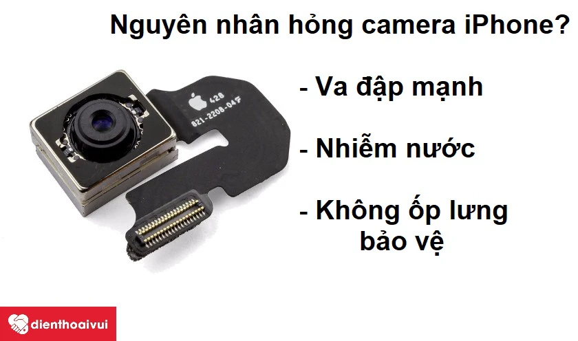 Những nguyên nhân dẫn đến camera sau iPhone bị hư