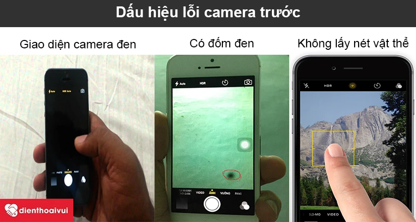Dấu hiệu v&agrave; nguy&ecirc;n nh&acirc;n lỗi camera trước tr&ecirc;n iPhone 12