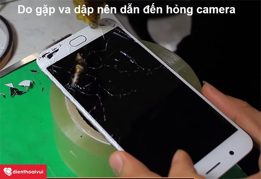 Nguyên nhân dẫn đến camera trước điện thoại Oppo bị hư, bị nhiễu sọc, bị đen