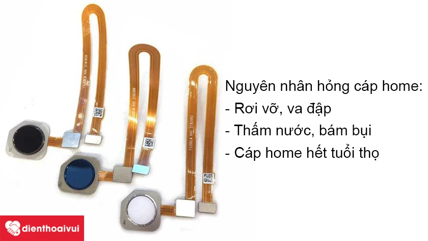 Nguy&ecirc;n nh&acirc;n dẫn đến c&aacute;p n&uacute;t home Xiaomi bị hư