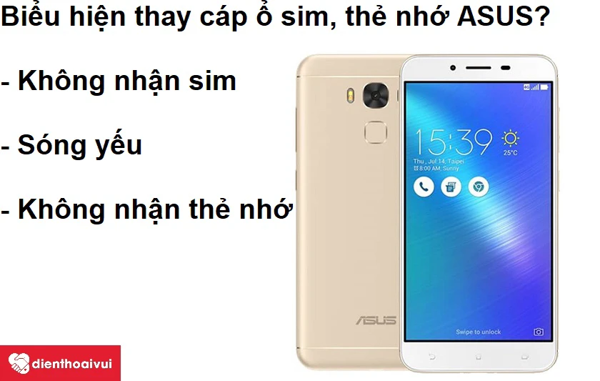 Những dấu hiệu cho thấy bạn cần phải thay c&aacute;p ổ sim, thẻ nhớ Asus