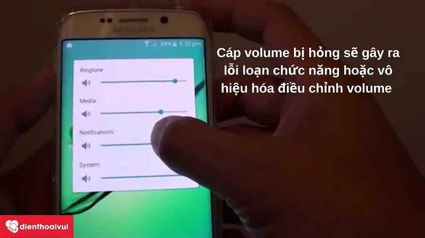 Những d&acirc;́u hi&ecirc;̣u cho th&acirc;́y bạn c&acirc;̀n phải thay cáp volume - gạt rung cho đi&ecirc;̣n thoại Samsung