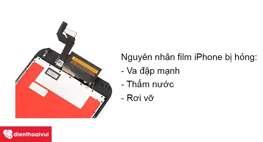 Nguy&ecirc;n nh&acirc;n n&agrave;o dẫn đến hư film điện thoại iPhone