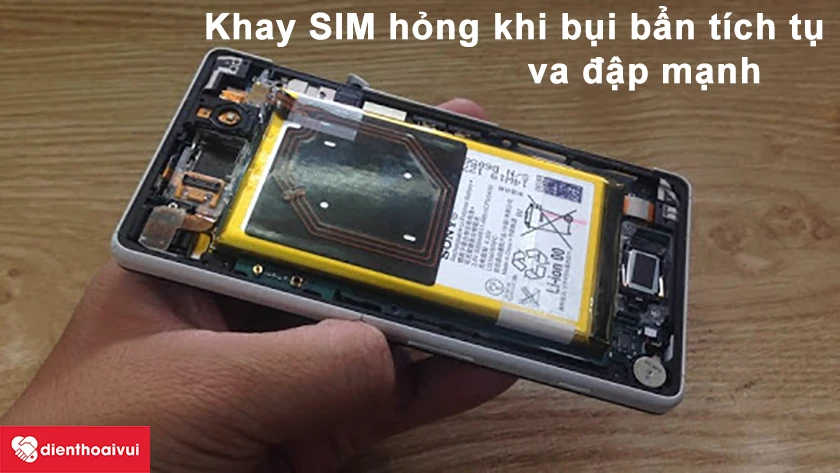 Nguy&ecirc;n nh&acirc;n n&agrave;o dẫn đến khay SIM Sony bị kẹt, bị g&atilde;y, hư hỏng
