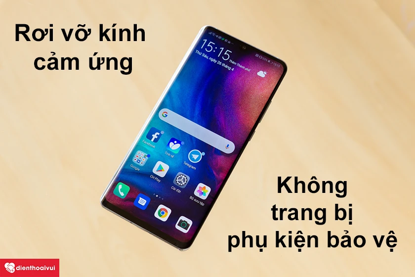 Nguy&ecirc;n nh&acirc;n n&agrave;o dẫn đến vỡ mặt k&iacute;nh cảm ứng m&agrave;n h&igrave;nh Huawei