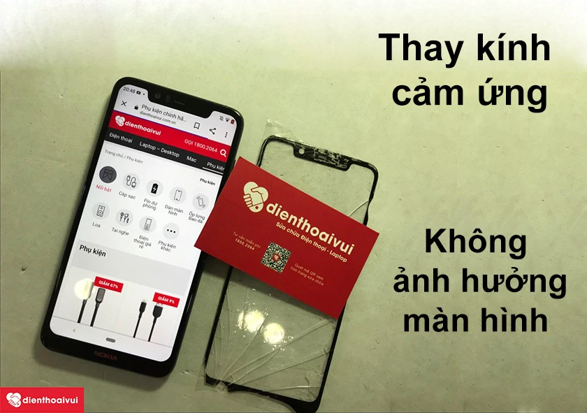 Thay kính cảm ứng