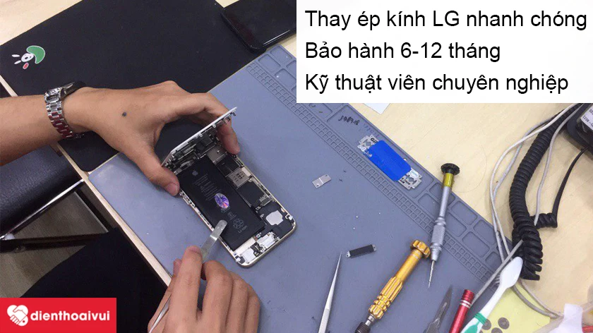 Địa điểm thay &eacute;p k&iacute;nh cảm ứng LG ở đ&acirc;u uy t&iacute;n, lấy liền tại TP.HCM, H&agrave; Nội?