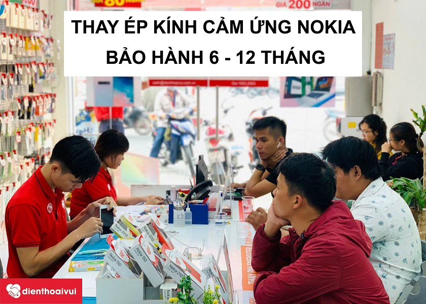 Địa điểm thay &eacute;p k&iacute;nh cảm ứng Nokia ở đ&acirc;u uy t&iacute;n, lấy liền tại TPHCM, H&agrave; Nội?