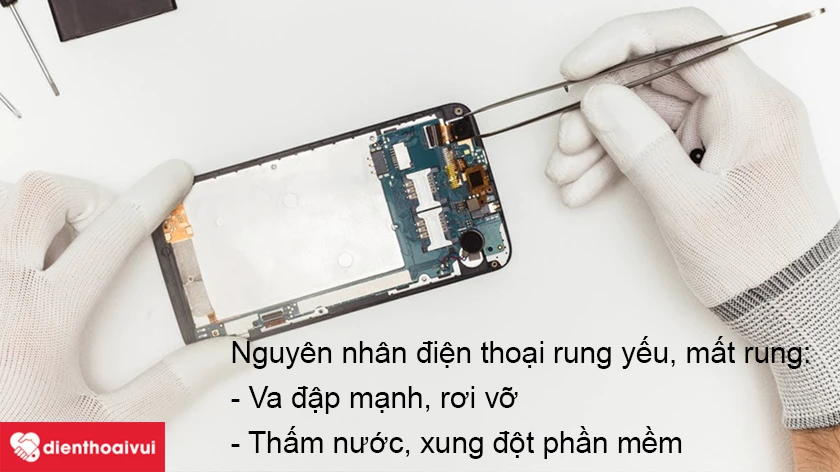 Những nguy&ecirc;n nh&acirc;n dẫn đến điện thoại Samsung mất rung, rung yếu