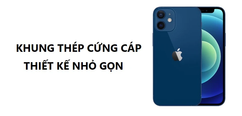 Thiết kế nhỏ gọn, khung th&eacute;p kh&ocirc;ng rỉ cứng c&aacute;p