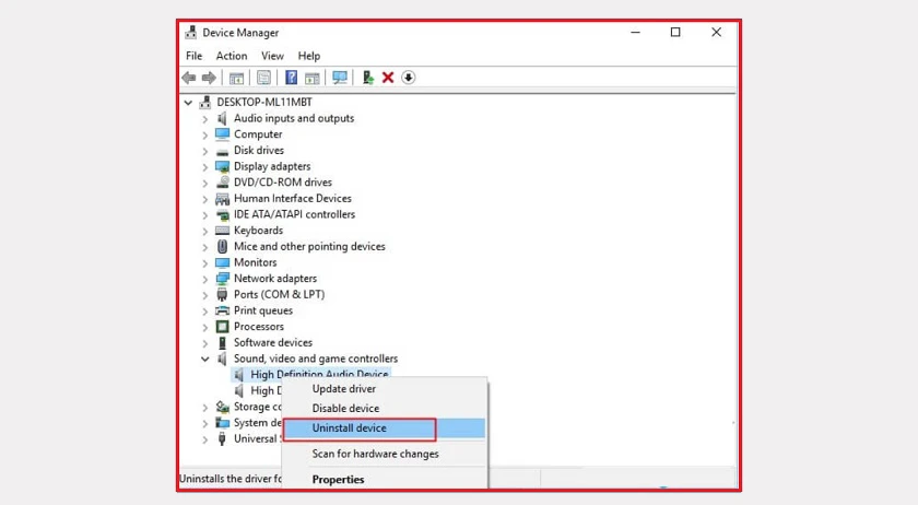 Cài driver âm thanh cho win 10