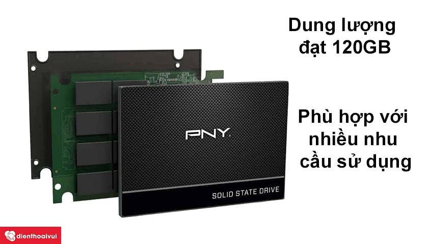 Dung lượng đạt 120GB ph&ugrave; hợp với nhiều nhu cầu sử dụng