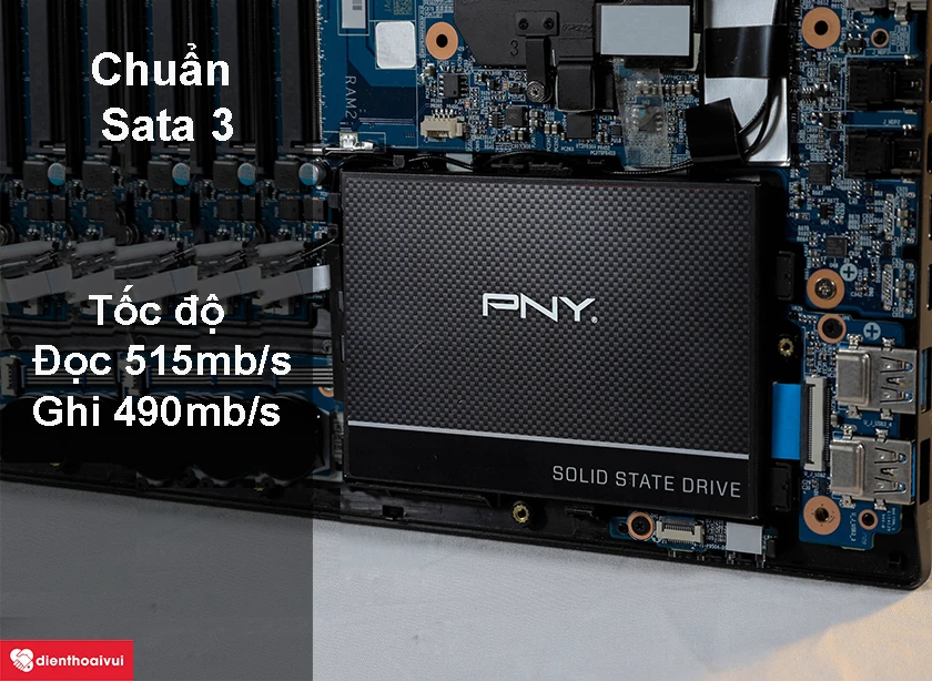 Chuẩn Sata 3 tốc độ cao c&ugrave;ng với tốc độ đọc ghi l&ecirc;n đến hơn 500mb/s
