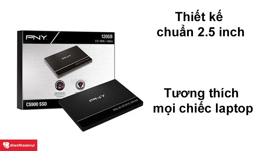 Thiết kế chuẩn 2.5 inch nhỏ gọn