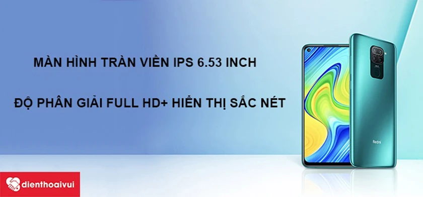 M&agrave;n h&igrave;nh 6.53 inch, tấm nền IPS Full HD+
