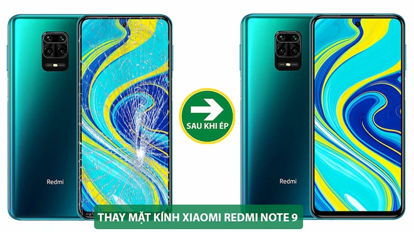 Thời gian &eacute;p k&iacute;nh Redmi Note 9 mất bao l&acirc;u?