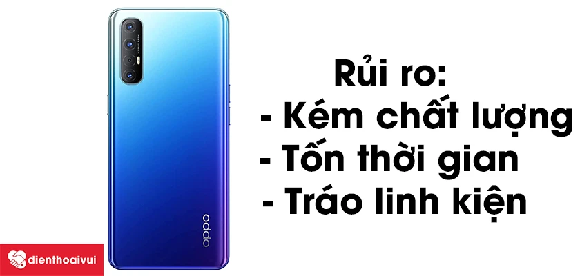 Những lưu &yacute; khi thay nắp lưng Oppo
