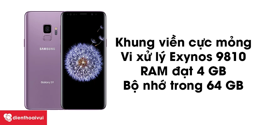 Thiết kế sang trọng, khung viền cực mỏng