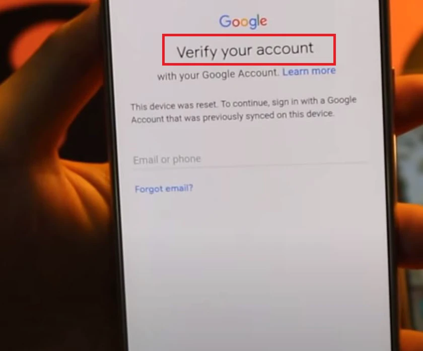 cách xóa xác minh tài khoản google trên samsung