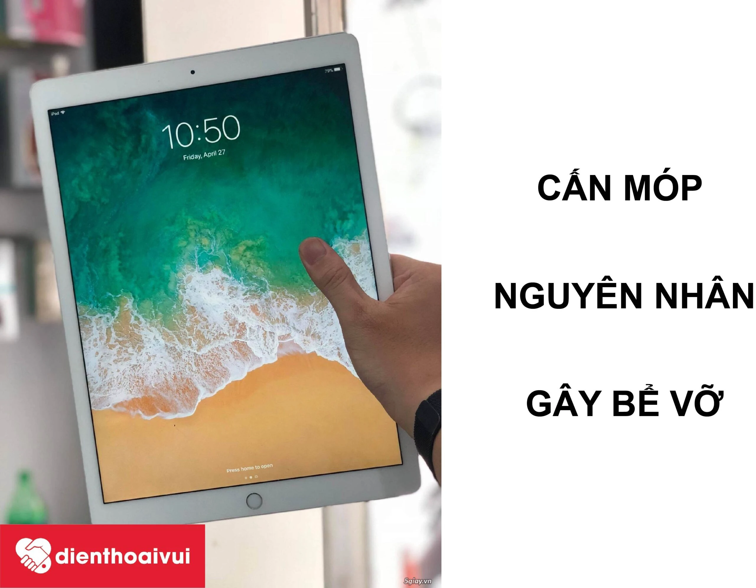 K&iacute;nh cảm ứng iPad Pro 12.9 2017 nứt, vỡ: Nguy&ecirc;n nh&acirc;n v&agrave; c&aacute;ch khắc phục