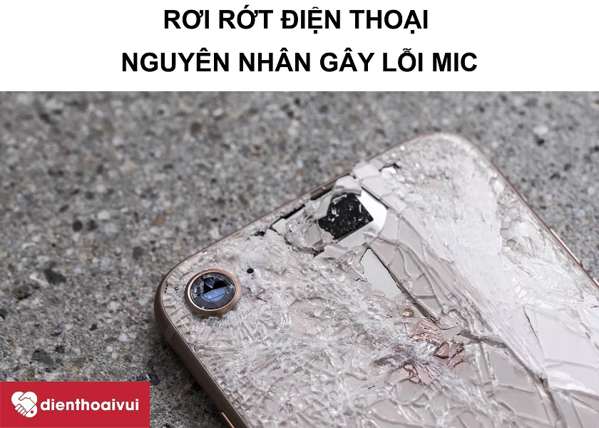 Rơi rớt điện thoại quá nhiều lần