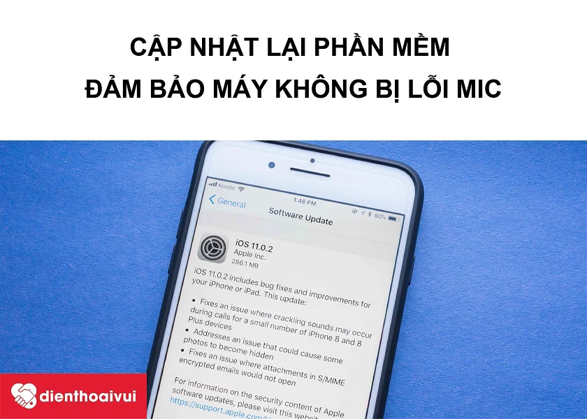 Cập nhật lại phần mềm và hệ điều hành