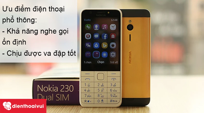 Tính năng của điện thoại phổ thông