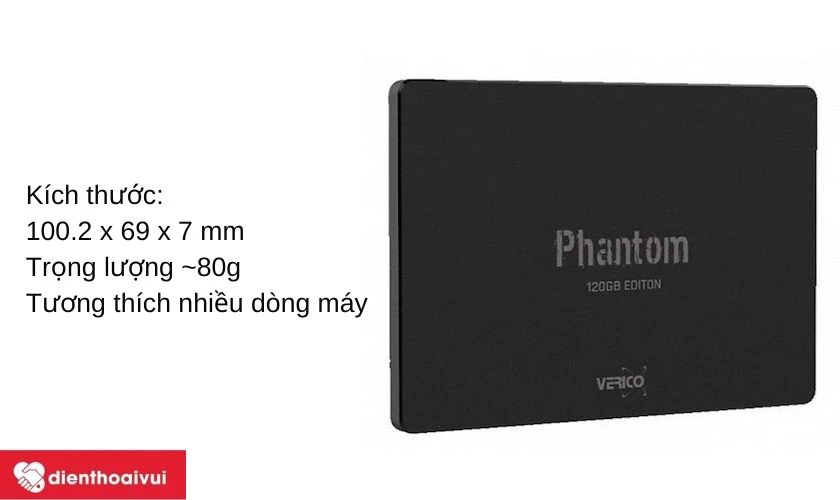 Thiết kế nhỏ gọn, tương th&iacute;ch với nhiều d&ograve;ng laptop tr&ecirc;n thị trường