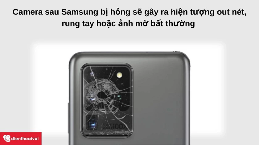 Dấu hiệu cho thấy bạn cần phải sửa camera sau cho điện thoại Samsung